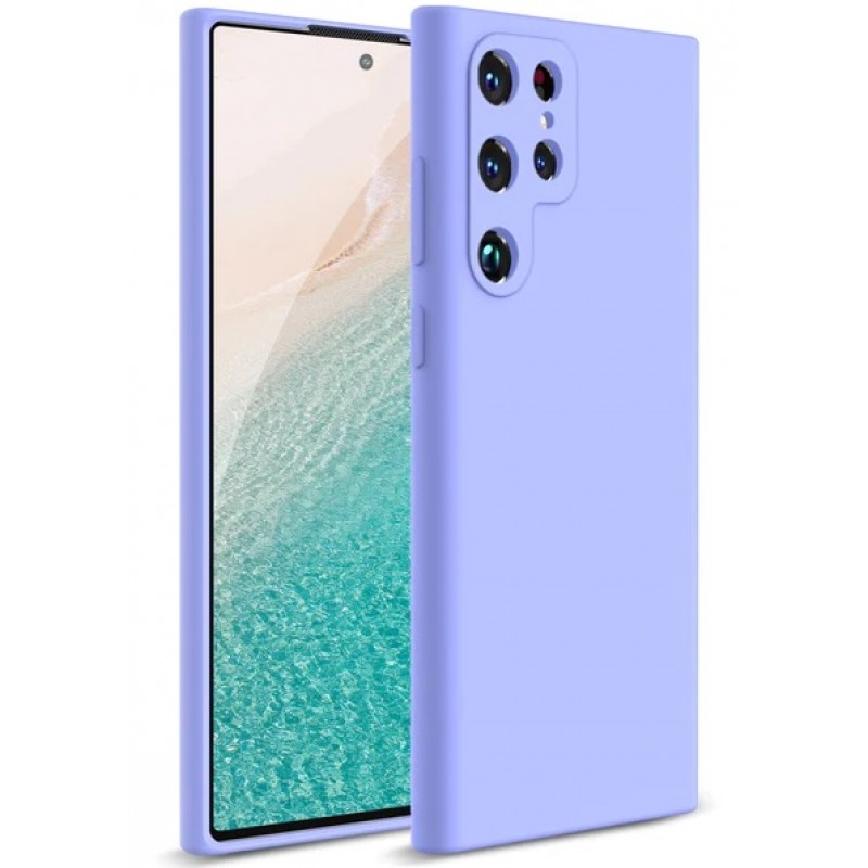 Θήκη Silicone Case Samsung Galaxy S23 Ultra 5G S918 Light Purple