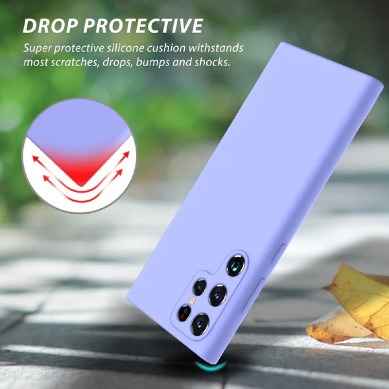 Θήκη Silicone Case Samsung Galaxy S23 Ultra 5G S918 Light Purple