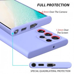 Θήκη Silicone Case Samsung Galaxy S23 Ultra 5G S918 Light Purple