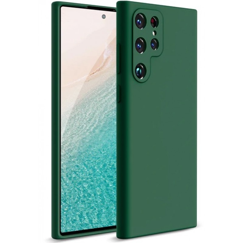 Θήκη Silicone Case Samsung Galaxy S23 Ultra 5G S918 Deep Green
