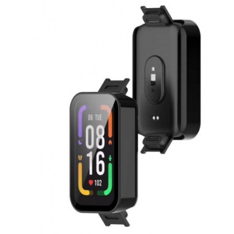 Θήκη PC Full Glass Screen Protector Xiaomi Redmi Watch 5 Lite Black