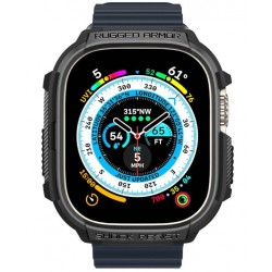 Θήκη Spigen Rugged Armor Apple Watch Ultra (49mm) Matte Black (ACS05456)