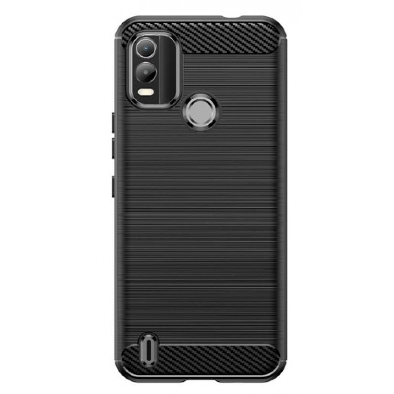 Θήκη TPU Carbon Fiber Brushed Nokia C21 Plus Black