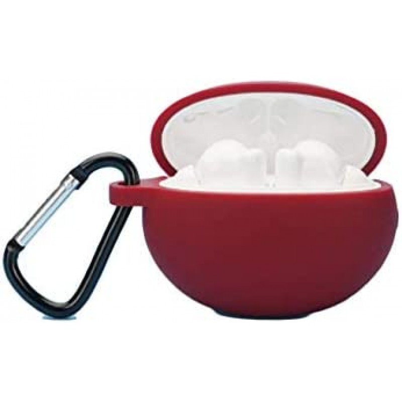 Θήκη Huawei Freebuds 5i Silicone Skin with Carabiner Wine Red
