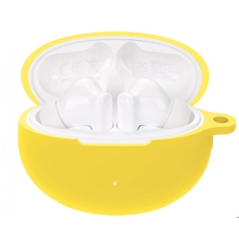 Θήκη Huawei Freebuds 5i Silicone Skin with Carabiner Yellow