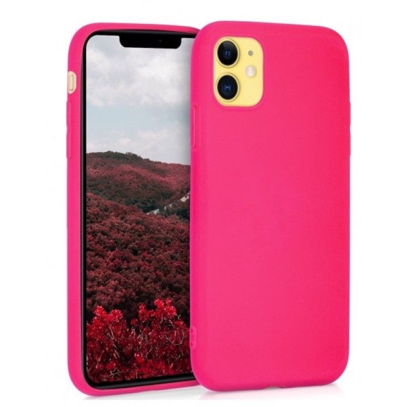 Θήκη Real Smooth Silicone Apple iPhone 11 (6.1") Pink 