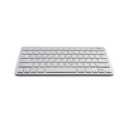Ασύρματο Πληκτρολόγιο MediaRange Bluetooth Keyboard Compact-sized  Ultra Flat Keys Silver (MROS132-GR)