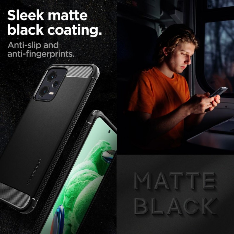 Θήκη Spigen Rugged Armor Xiaomi Poco X5 5G/Redmi Note 12 5G Matte Black (ACS05787) Θήκη Spigen Rugged Armor Xiaomi Poco X5 5G/Redmi Note 12 5G Matte Black (ACS05787)
