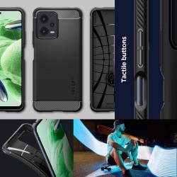Θήκη Spigen Rugged Armor Xiaomi Poco X5 5G/Redmi Note 12 5G Matte Black (ACS05787) Θήκη Spigen Rugged Armor Xiaomi Poco X5 5G/Redmi Note 12 5G Matte Black (ACS05787)