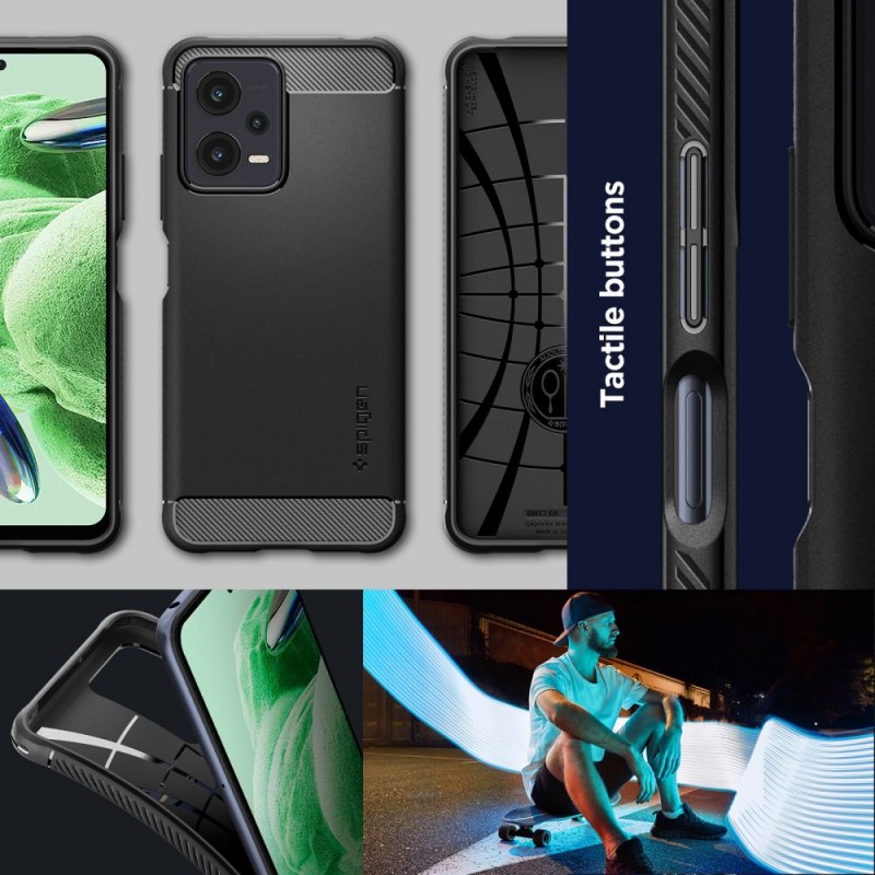 Θήκη Spigen Rugged Armor Xiaomi Poco X5 5G/Redmi Note 12 5G Matte Black (ACS05787) Θήκη Spigen Rugged Armor Xiaomi Poco X5 5G/Redmi Note 12 5G Matte Black (ACS05787)