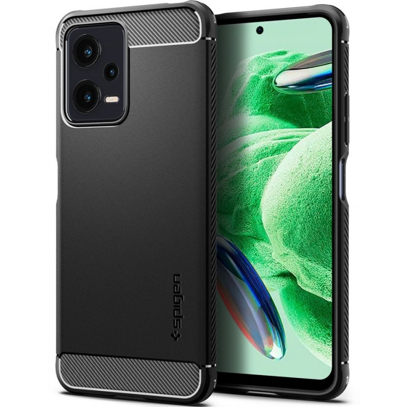 Θήκη Spigen Rugged Armor Xiaomi Poco X5 5G/Redmi Note 12 5G Matte Black (ACS05787) Θήκη Spigen Rugged Armor Xiaomi Poco X5 5G/Redmi Note 12 5G Matte Black (ACS05787)