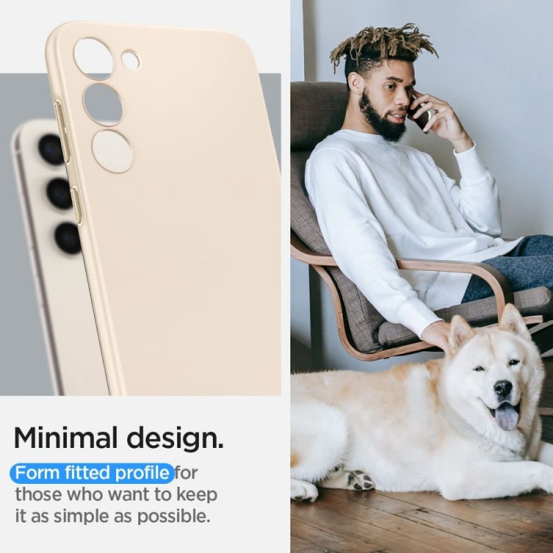 Θήκη Spigen Thin Fit Samsung Galaxy S23 5G S911 Pearled Ivory (ACS06083)