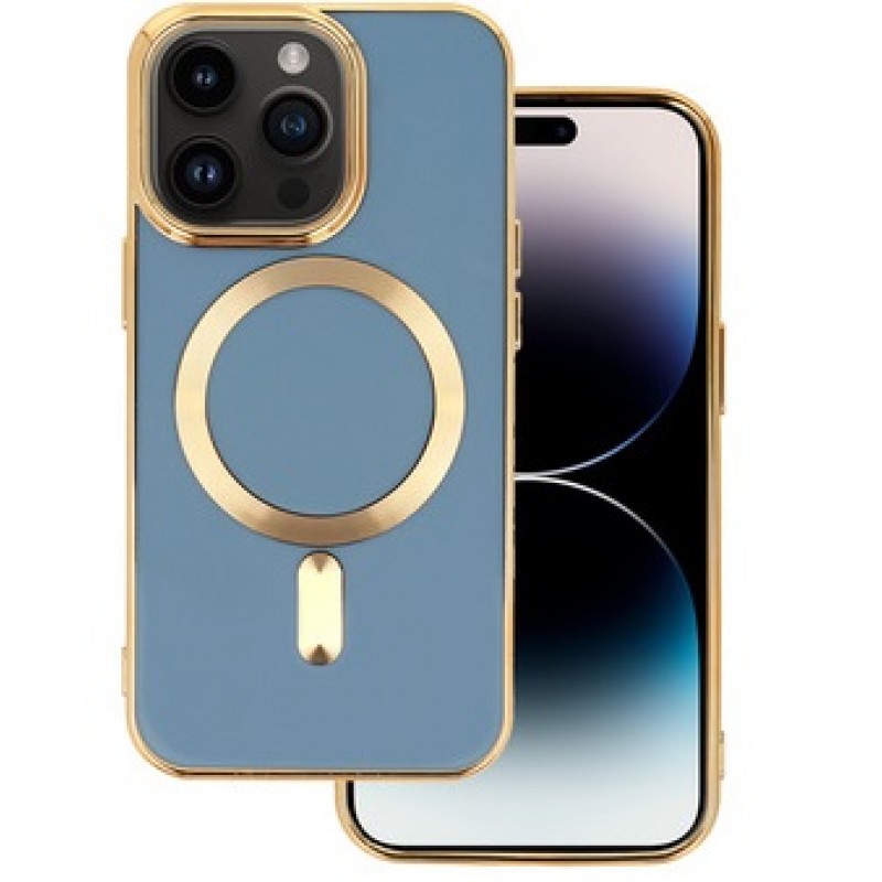 Θήκη Beauty MagSafe Magnet Apple iPhone 13 Pro (6.1") Blue