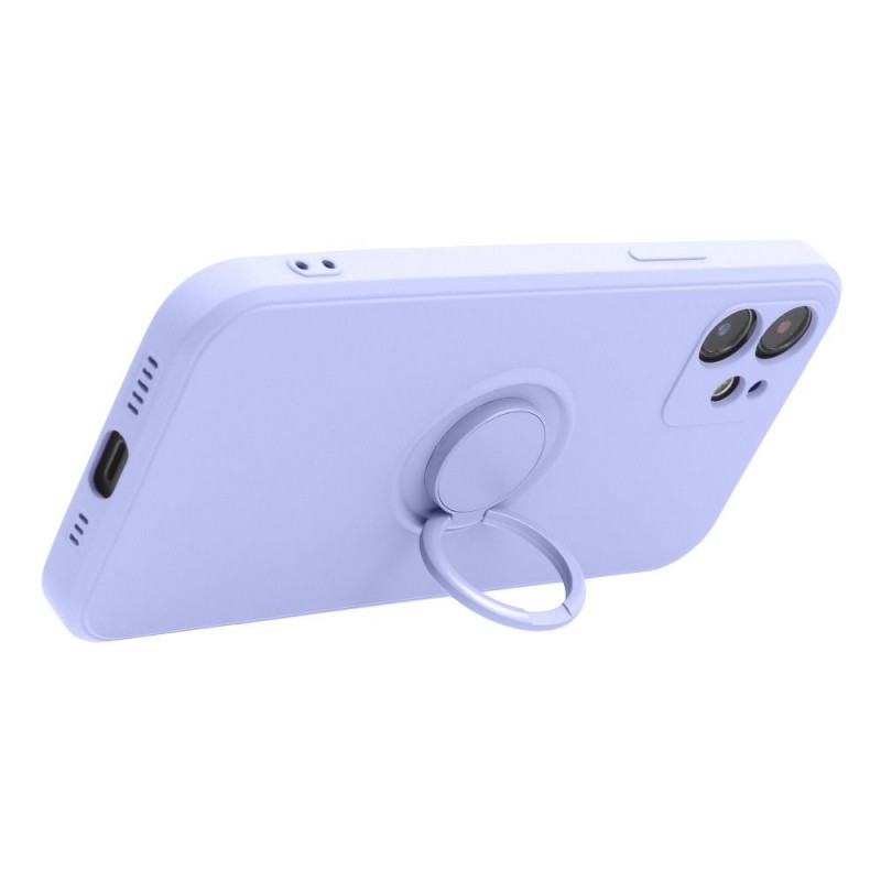 Θήκη Real Smooth Silicone Ring Finger Grip Xiaomi Redmi Note 12 Violet