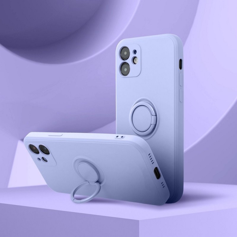Θήκη Real Smooth Silicone Ring Finger Grip Xiaomi Redmi Note 12 Violet