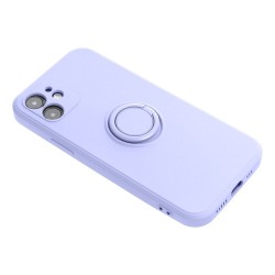 Θήκη Real Smooth Silicone Ring Finger Grip Xiaomi Redmi Note 12 Violet
