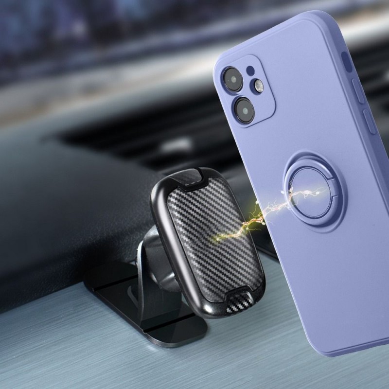 Θήκη Real Smooth Silicone Ring Finger Grip Xiaomi Redmi Note 12 Violet