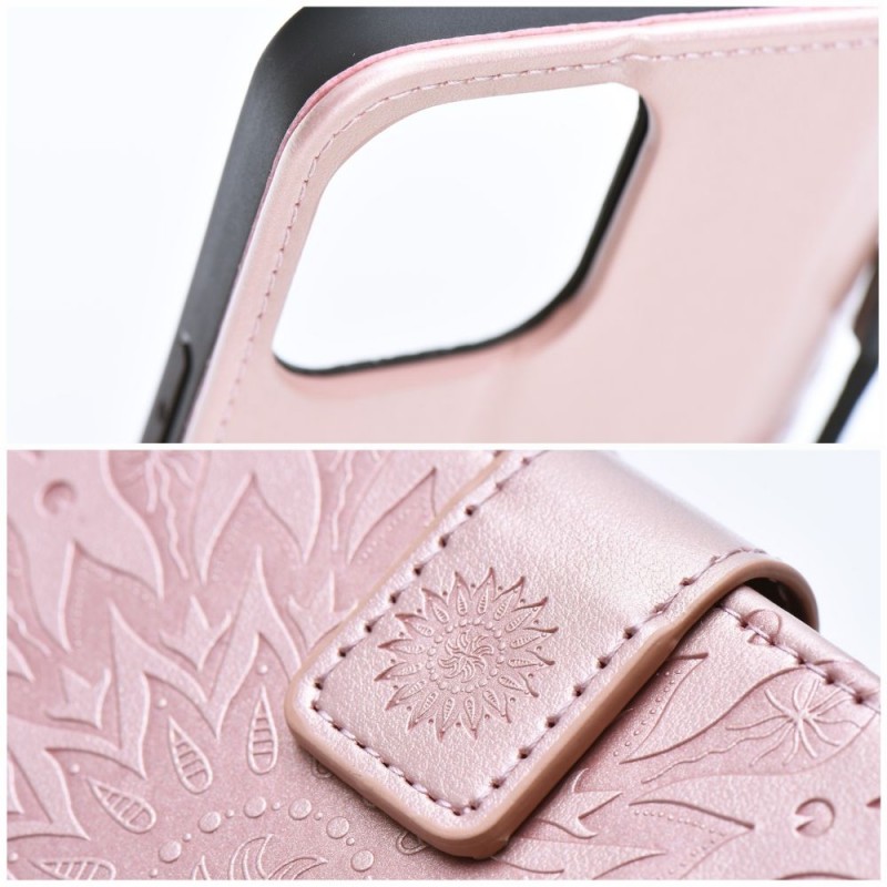 Θήκη Book Mezzo Samsung Galaxy A56 SM-A566 / A36 SM-A366 5G Mandala Rose Gold Θήκη Book Mezzo Samsung Galaxy A56 SM-A566 / A36 SM-A366 5G Mandala Rose Gold