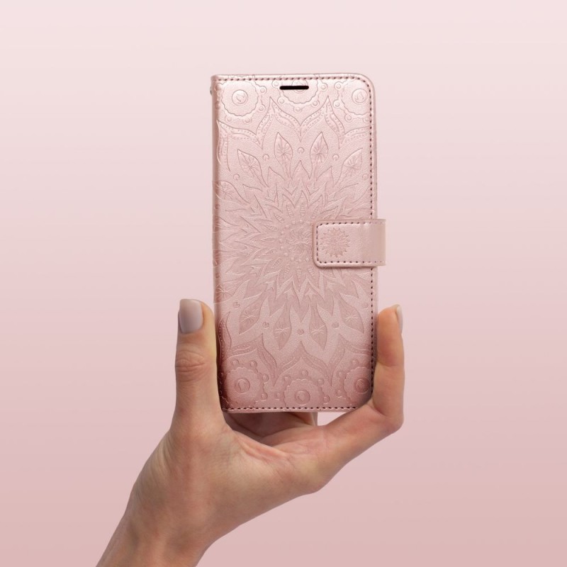 Θήκη Book Mezzo Samsung Galaxy A56 SM-A566 / A36 SM-A366 5G Mandala Rose Gold Θήκη Book Mezzo Samsung Galaxy A56 SM-A566 / A36 SM-A366 5G Mandala Rose Gold