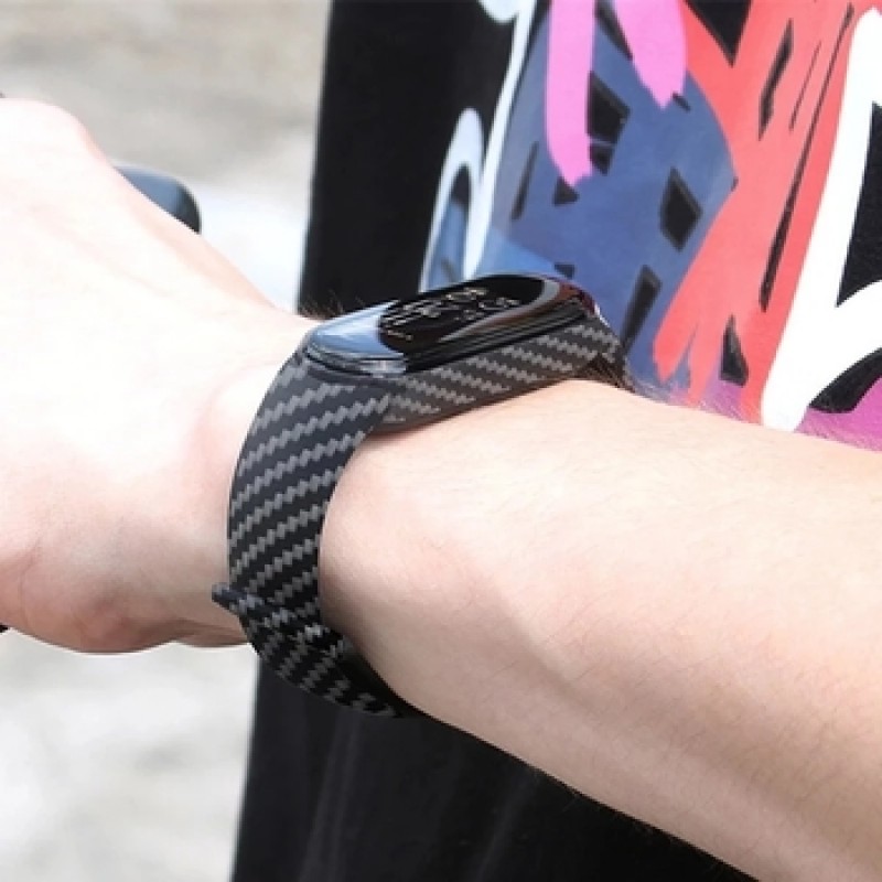 Ανταλλακτικό λουράκι Xiaomi Mi Band 7 Wristband Silicone Carbon Βlack