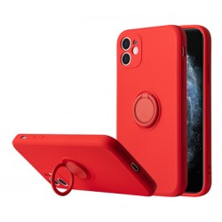 Θήκη Vennus Silicone Ring Finger Grip Xiaomi Redmi Note 10 5G/Redmi Note 10T 5G/Poco M3 Pro Red