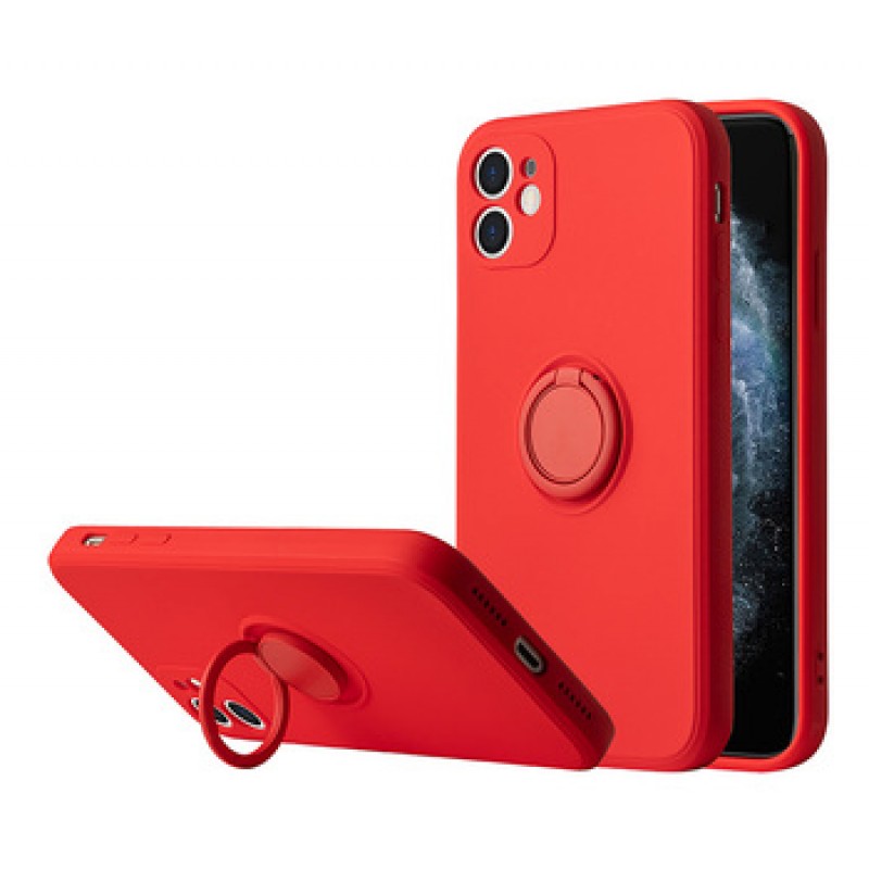 Θήκη Vennus Silicone Ring Finger Grip Xiaomi Redmi Note 10 5G/Redmi Note 10T 5G/Poco M3 Pro Red
