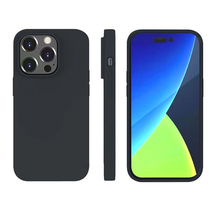 Θήκη 4smarts Cupertino Silicone Apple iPhone 14 Pro (6.1") Black (4S540150)
