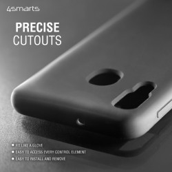 Θήκη 4smarts Cupertino Silicone Apple iPhone 14 Pro (6.1") Black (4S540150)