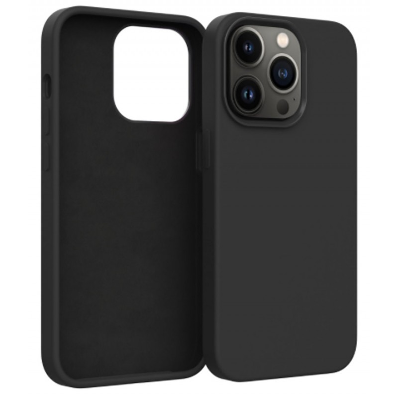 Θήκη 4smarts Cupertino Silicone Apple iPhone 14 Pro (6.1") Black (4S540150)