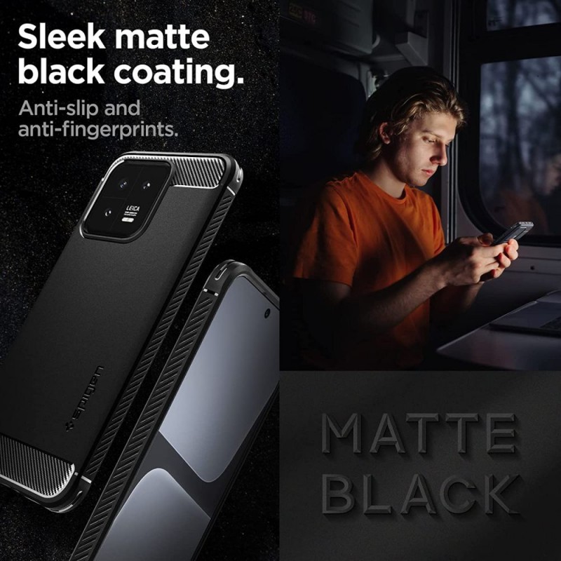 Θήκη Spigen Rugged Armor Xiaomi 13 Pro Matte Black (ACS05325) Θήκη Spigen Rugged Armor Xiaomi 13 Pro Matte Black (ACS05325)