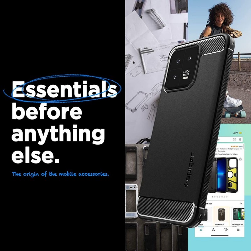 Θήκη Spigen Rugged Armor Xiaomi 13 Pro Matte Black (ACS05325) Θήκη Spigen Rugged Armor Xiaomi 13 Pro Matte Black (ACS05325)
