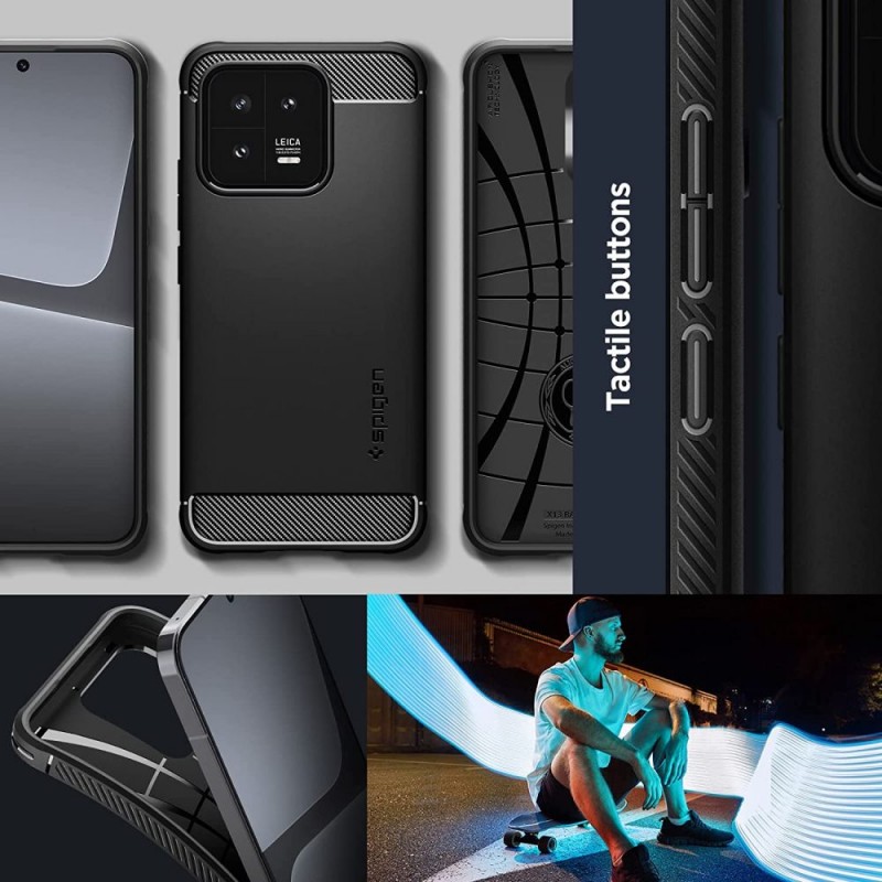 Θήκη Spigen Rugged Armor Xiaomi 13 Pro Matte Black (ACS05325) Θήκη Spigen Rugged Armor Xiaomi 13 Pro Matte Black (ACS05325)