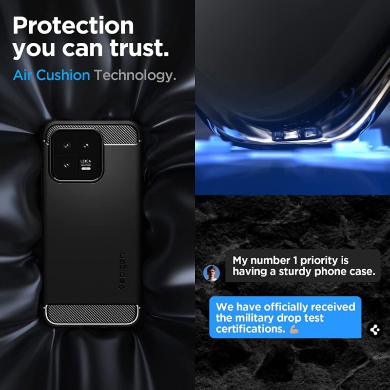 Θήκη Spigen Rugged Armor Xiaomi 13 Pro Matte Black (ACS05325) Θήκη Spigen Rugged Armor Xiaomi 13 Pro Matte Black (ACS05325)