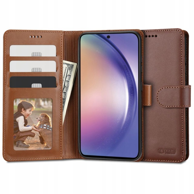 Θήκη Tech-Protect Wallet Xiaomi Redmi Note 13 Pro 5G / Poco X6 5G Brown