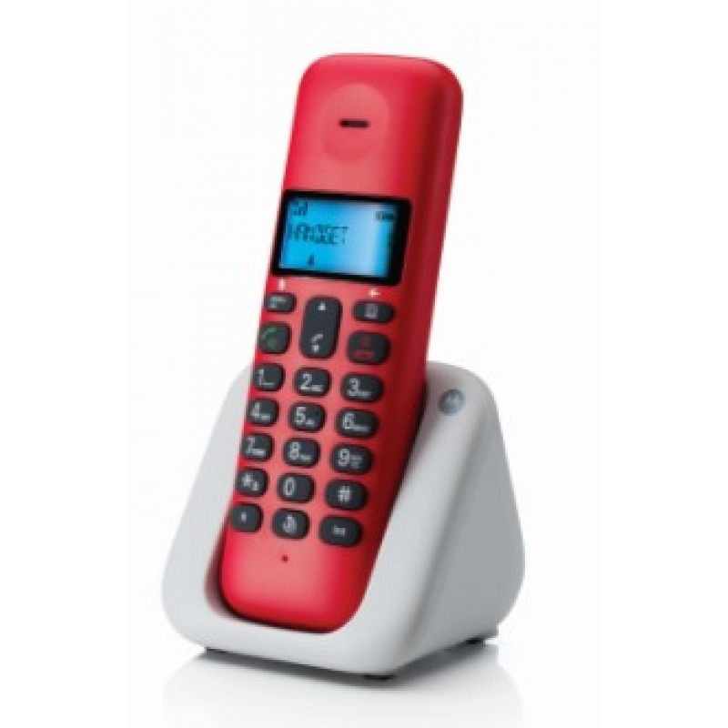 Ασύρματο Τηλέφωνο Motorola Dect T301 Cherry