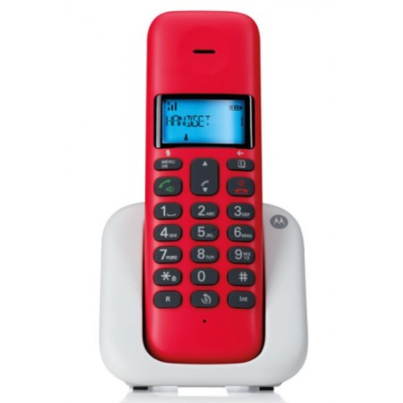 Ασύρματο Τηλέφωνο Motorola Dect T301 Cherry