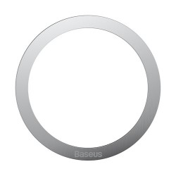 Baseus Halo Ανταλλακτικές Μαγνητικές Πλάκες Sticker Magnetic holder round Silver (2 τμχ)