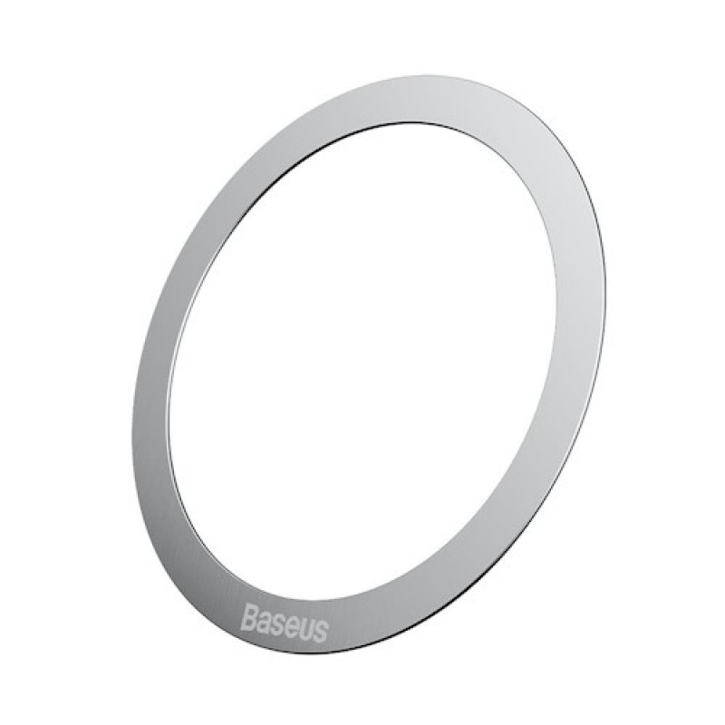 Baseus Halo Ανταλλακτικές Μαγνητικές Πλάκες Sticker Magnetic holder round Silver (2 τμχ)