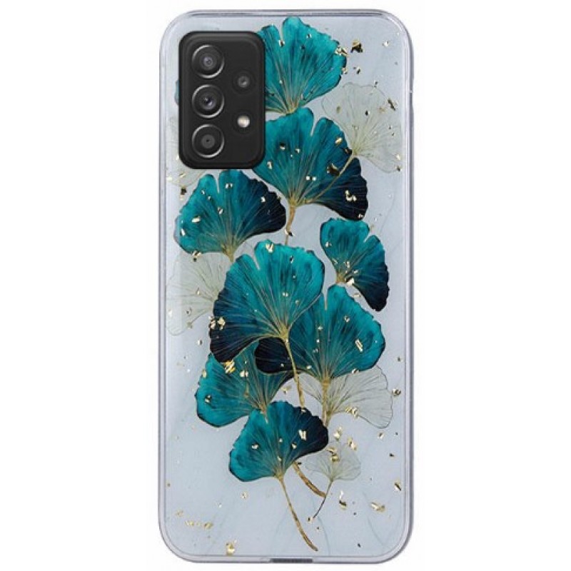 Θήκη TPU Gold Glam Samsung Galaxy A53 5G SM-A536 Feathers