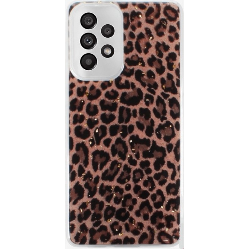 Θήκη TPU Gold Glam Samsung Galaxy A53 5G SM-A536 Leopard Print