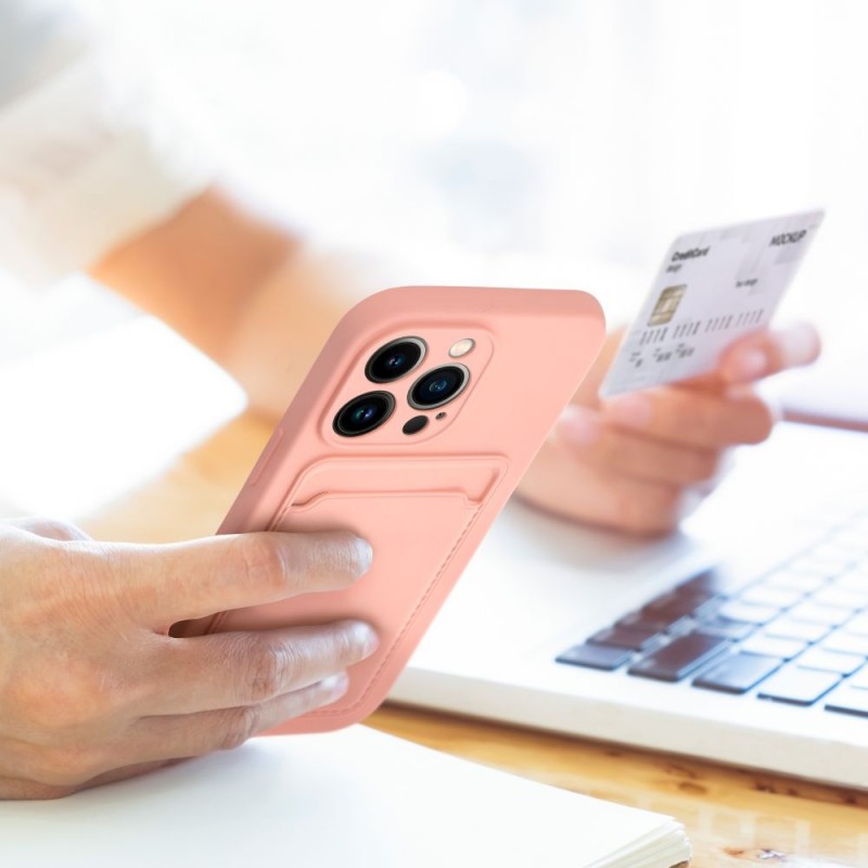 Θήκη Card Case Apple iPhone 11 (6.1") Pink