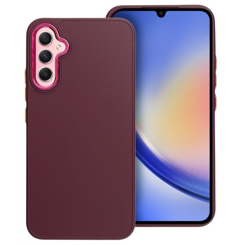 Θήκη Frame Silicone Case Samsung Galaxy A34 5G SM-A346 Purple