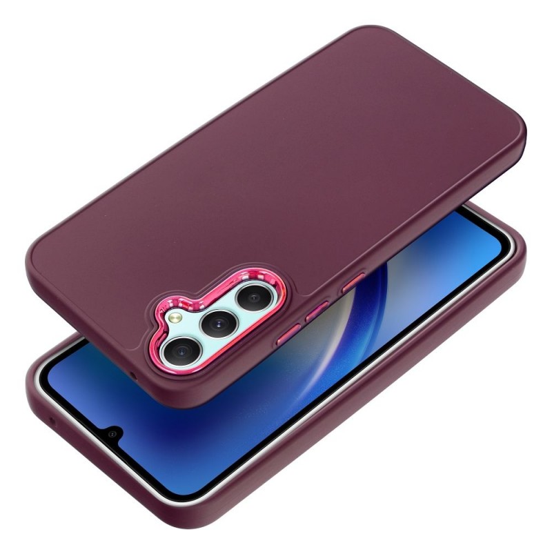Θήκη Frame Silicone Case Samsung Galaxy A34 5G SM-A346 Purple