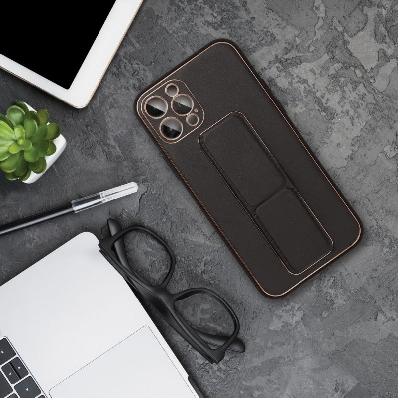 Θήκη Leather Kickstand Samsung Galaxy A53 5G SM-A536 Black