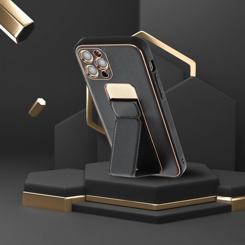 Θήκη Leather Kickstand Samsung Galaxy A53 5G SM-A536 Black