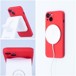 Θήκη Real Smooth Silicone Magsafe Apple iPhone 11 (6.1") Red