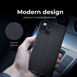 Θήκη Book Luna Carbon Samsung Galaxy A55 5G SM-A556 Black