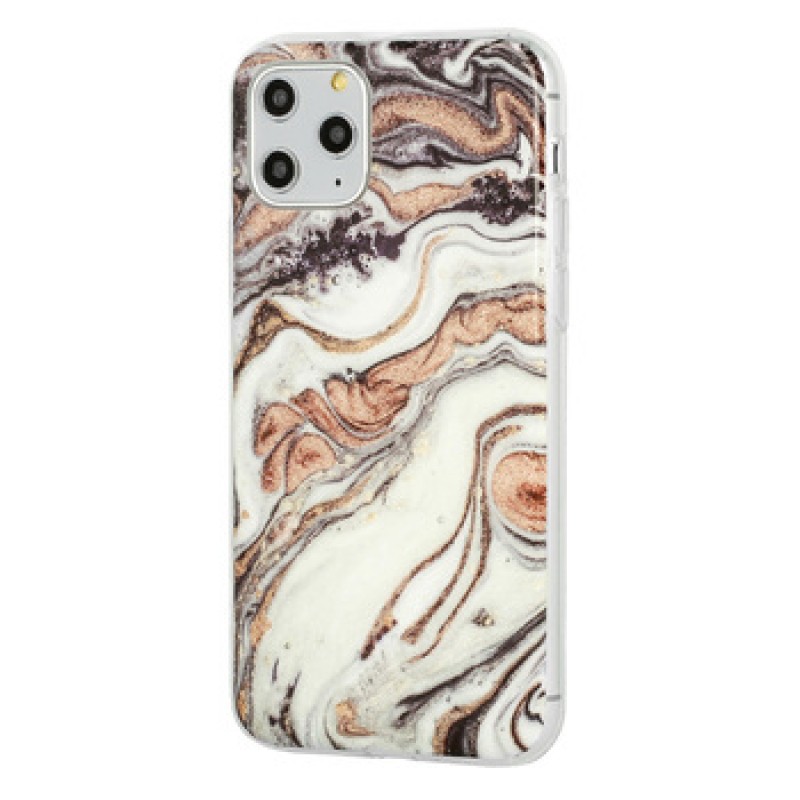 Θήκη Silicone Glitter Apple iPhone 11 Pro (5.8") Marble 