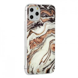 Θήκη Silicone Glitter Apple iPhone 11 Pro (5.8") Marble 