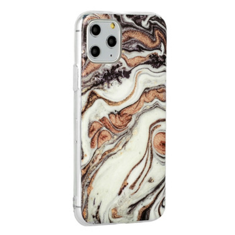 Θήκη Silicone Glitter Apple iPhone 11 Pro (5.8") Marble 